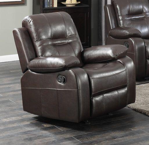 Napolean Recliner Chair in Chocolate - B6015 - Furnish 4 Less