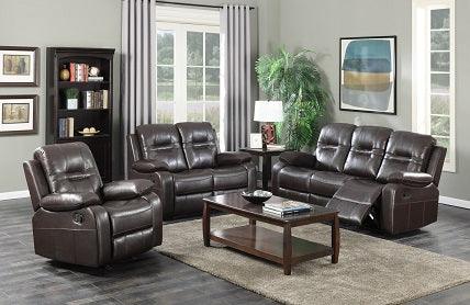 Napolean Recliner Chair in Chocolate - B6015 - Furnish 4 Less