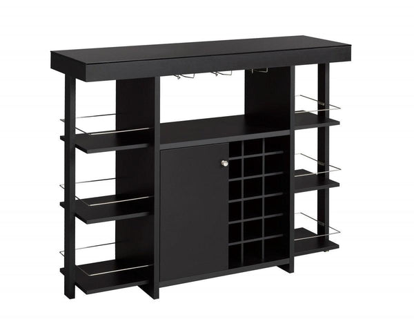 Bar Cabinet in Black - B15302 - Furnish 4 Less