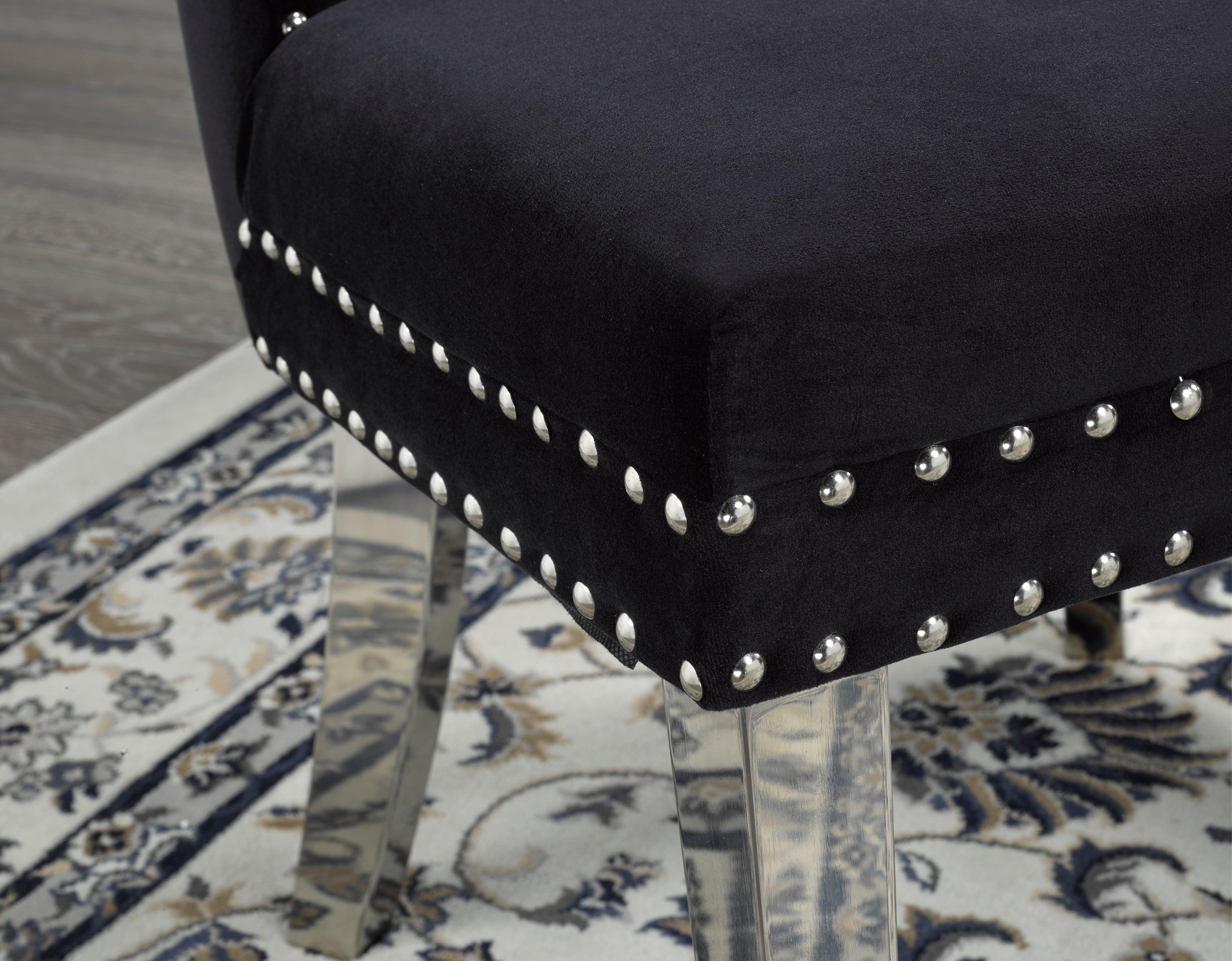 Dining Chairs, Set of 2 (Black, Blue, Grey) - B-459 - Furnish 4 Less