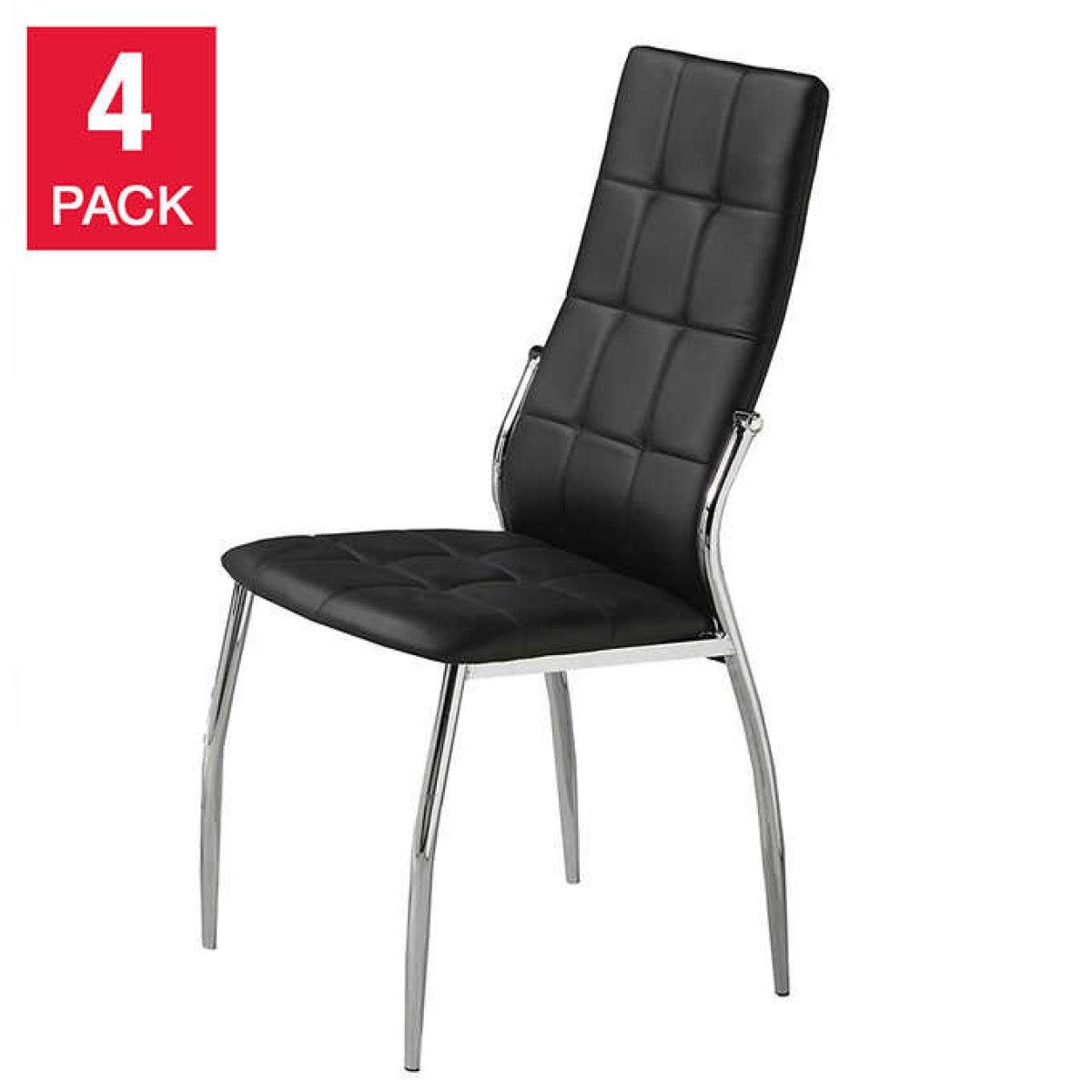 DINING CHAIR (SET OF 4) BLACK - B1142 - Furnish 4 Less