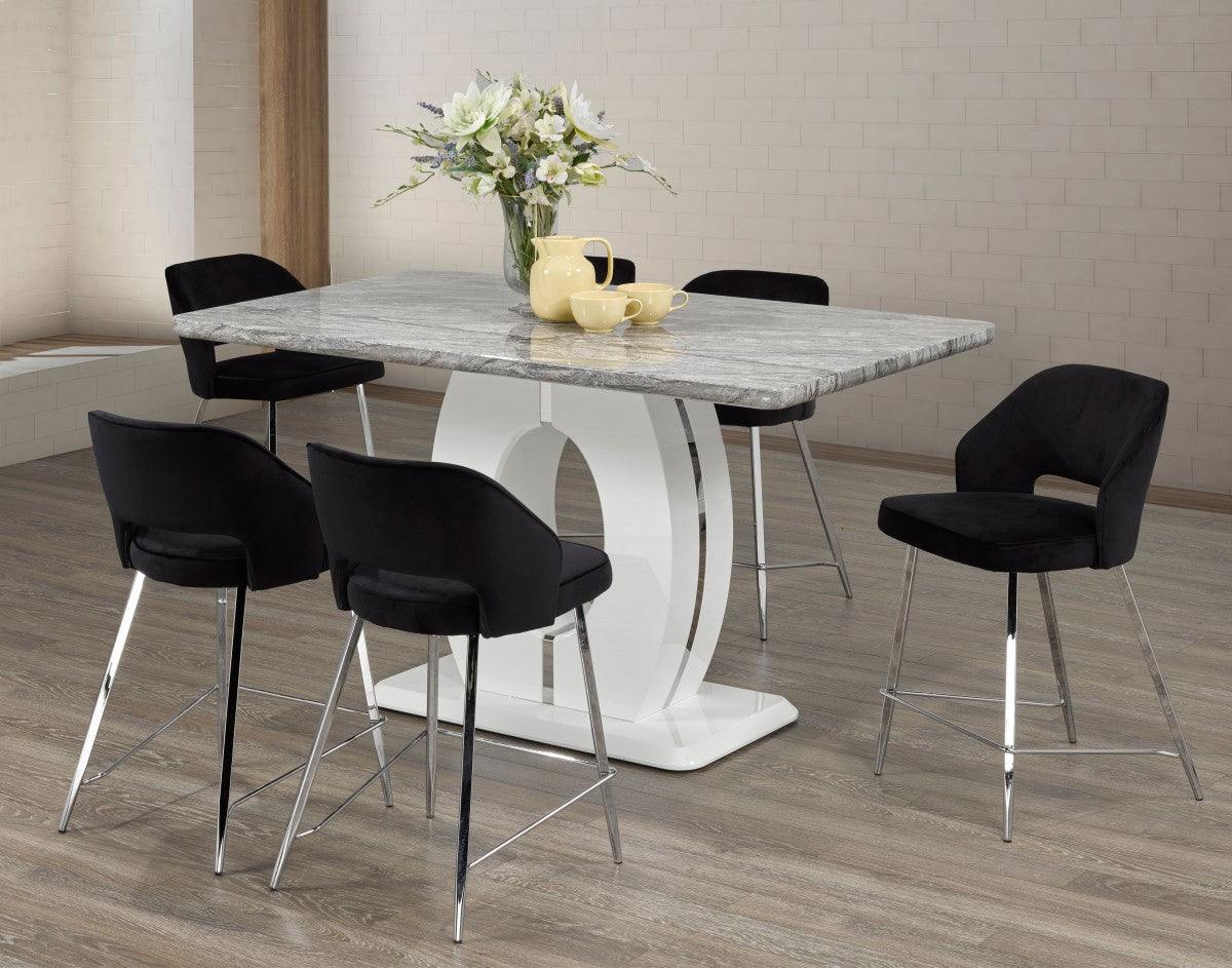 Walden/Madagascar 7pc Counter Set (Black, Grey) - B4089 - Furnish 4 Less