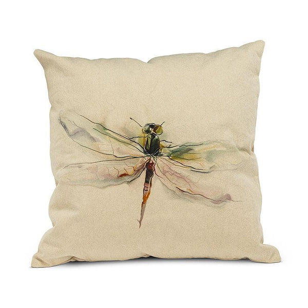 Square Dragonfly Pillow - Furnish 4 Less