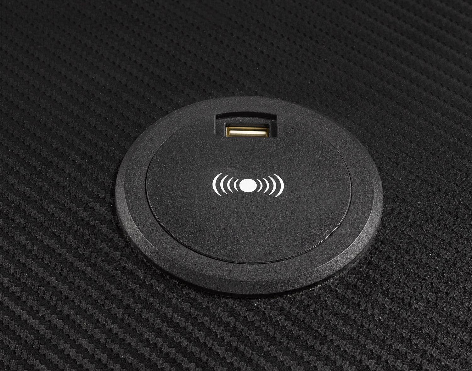 LED Gaming Desk w/ Wireless Charging - B8028 - Furnish 4 Less