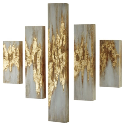 Devlan Wall Art (Set of 5) - Furnish 4 Less