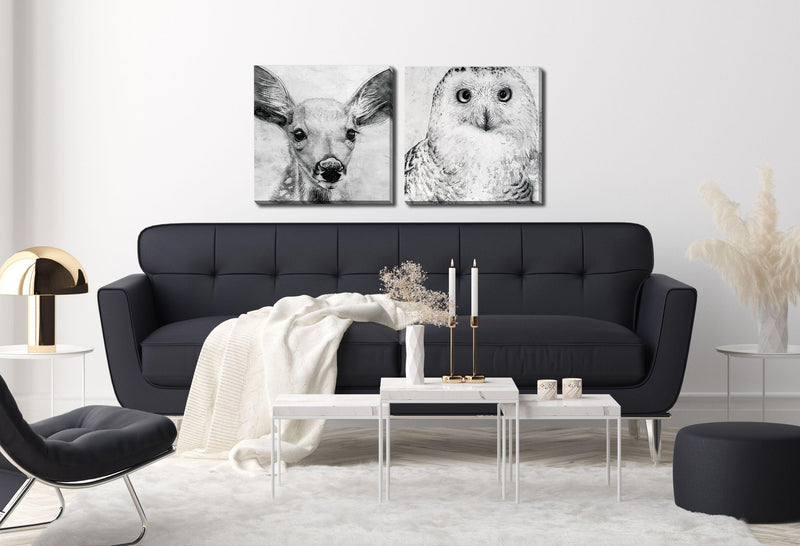 Portrait Of A Snowy Owl - Buy 1 Get 1 50% OFF! - Furnish 4Less