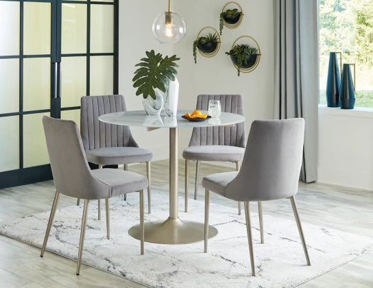 Barchoni Dining Table and 4 Chairs - Furnish 4 Less