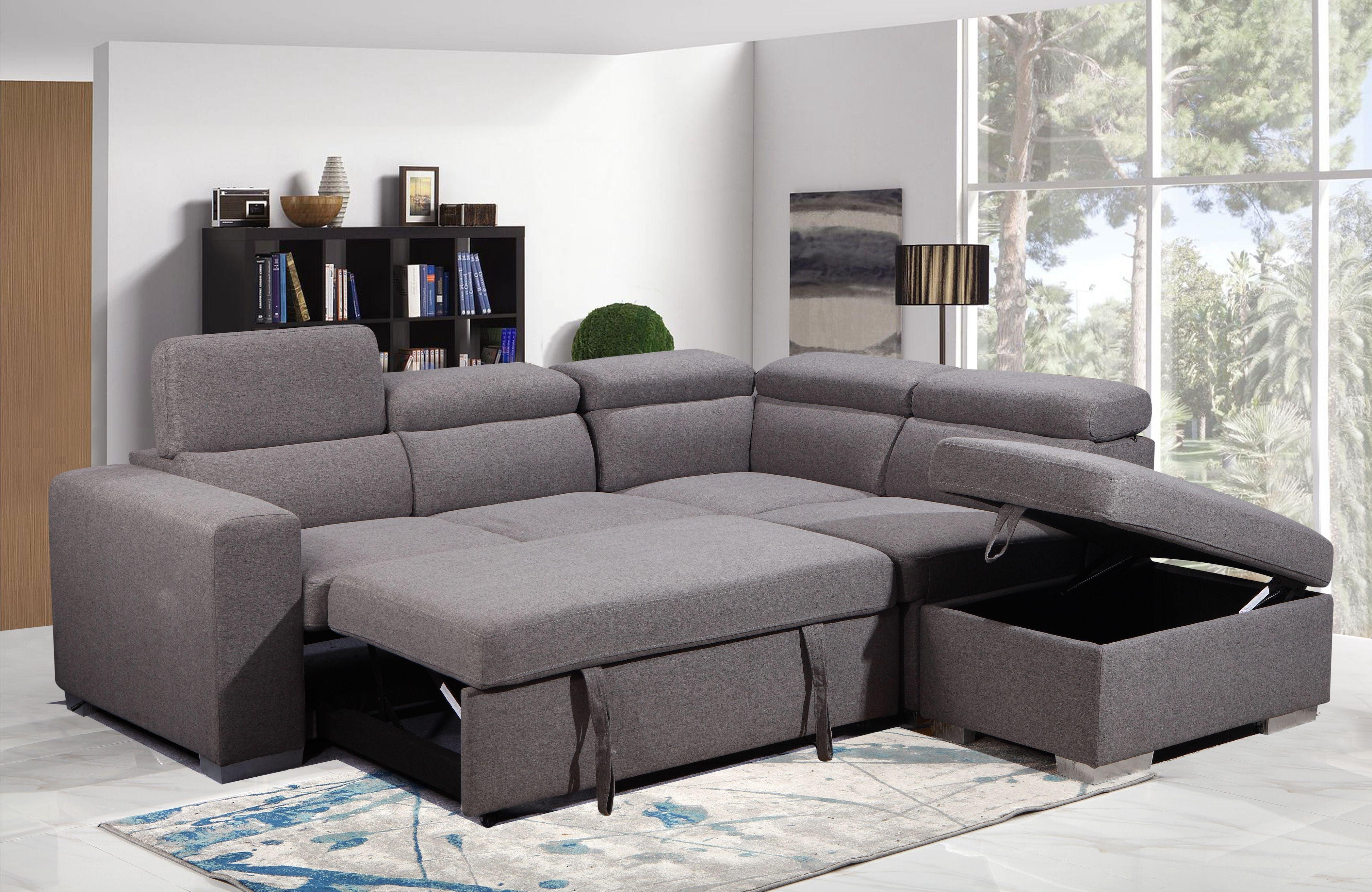 Hilda Sleeper Sectional - Furnish 4 Less