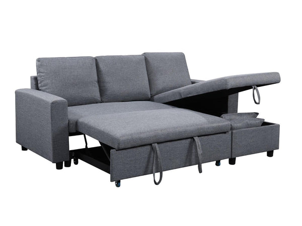 Sleeper Sectional with Reversible Storage Chaise - MNT22 - Furnish 4 Less