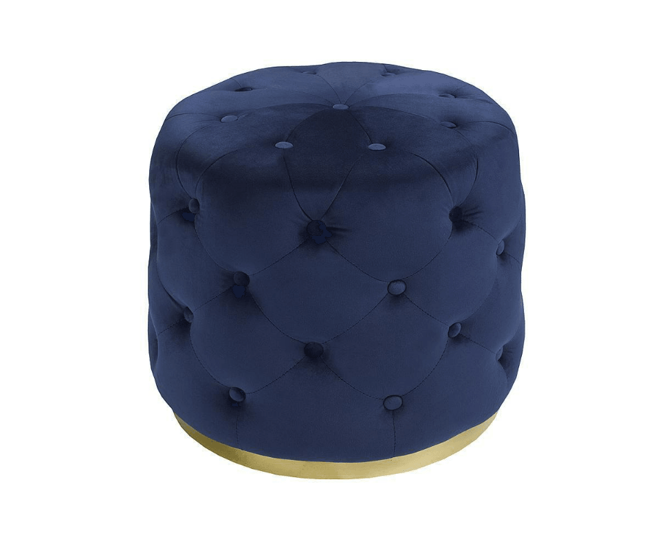 Tufted Round Ottoman - KW18253 - Furnish 4 Less