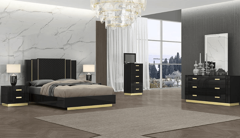 Glamour Bedroom Set - Furnish 4 Less