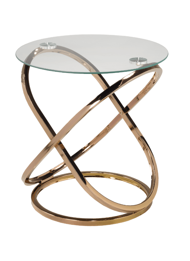 Rose Gold Accent Table - B102 - Furnish 4 Less