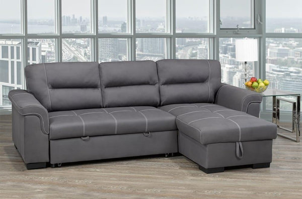Sleeper Sectional w/ Reversible Storage Chaise - T1217 - Furnish 4 Less