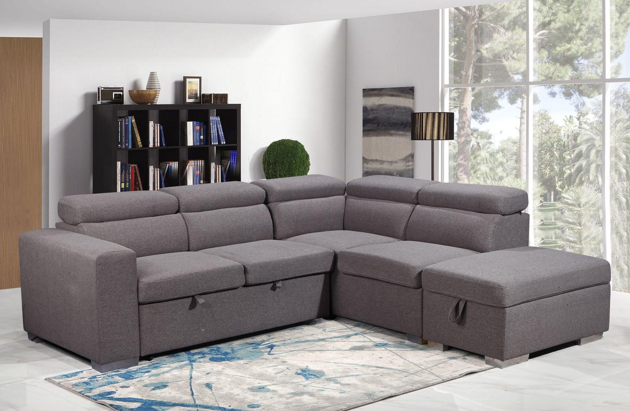 Hilda Sleeper Sectional - Furnish 4 Less