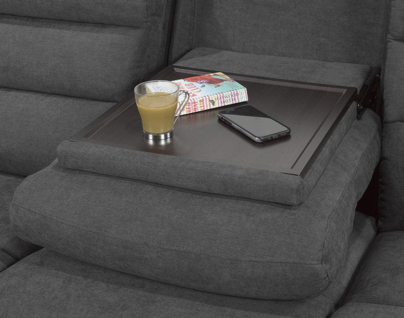 Recliner Sofa w/ Drop-down Tray - B6899 - Furnish 4 Less