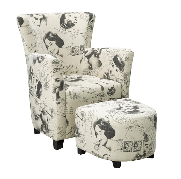 Chair & Ottoman Print - B710 - Furnish 4 Less