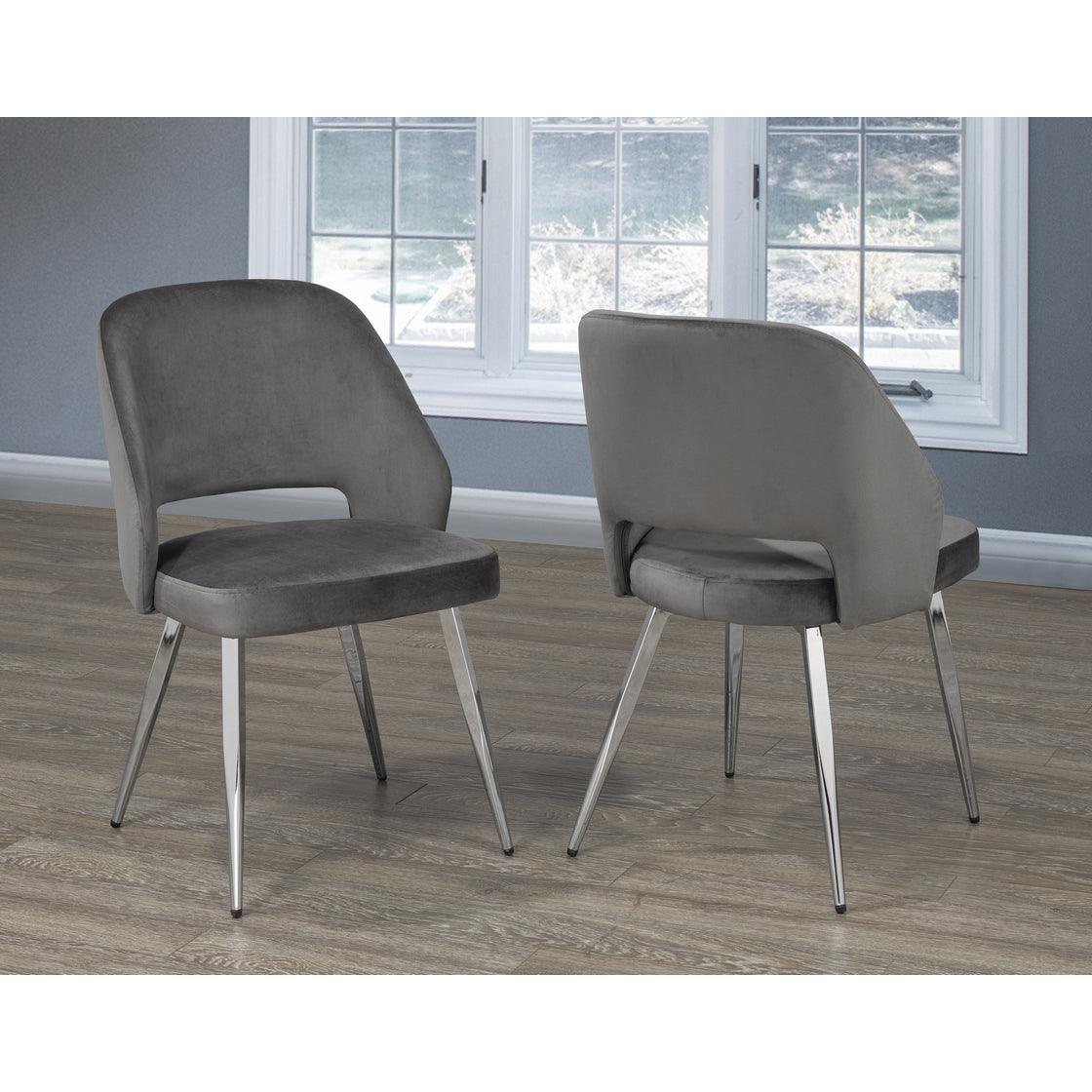 Ella Dining Chairs (Black, Grey) - B1205 - Furnish 4 Less