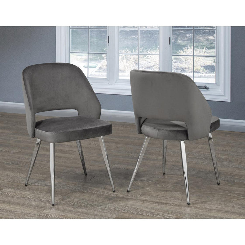 Ella Dining Chairs (Black, Grey) - B1205 - Furnish 4 Less