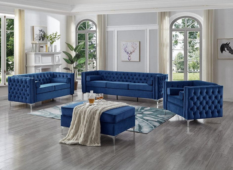 3-piece Sofa Set + Ottoman - IF-8008 - Furnish 4 Less