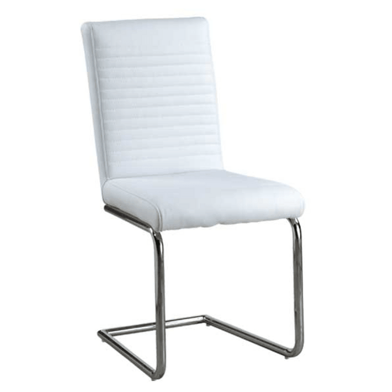 Dining Chairs, Set of 6 (Black, White) - IF-1040 - Furnish 4 Less