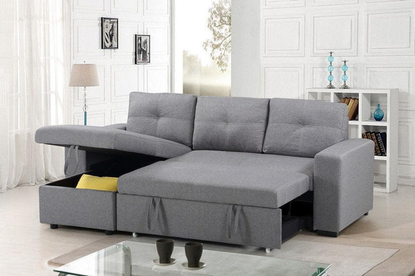 Grey Fabric Sofabed Sectional - IF-9031 - Furnish 4 Less