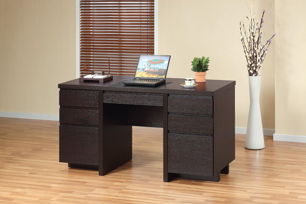 Office Desk in Red Cocoa - B18044 - Furnish 4 Less
