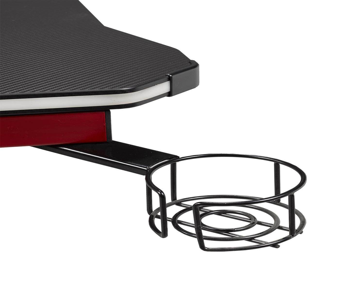 LED Gaming Desk w/ Wireless Charging - B8028 - Furnish 4 Less