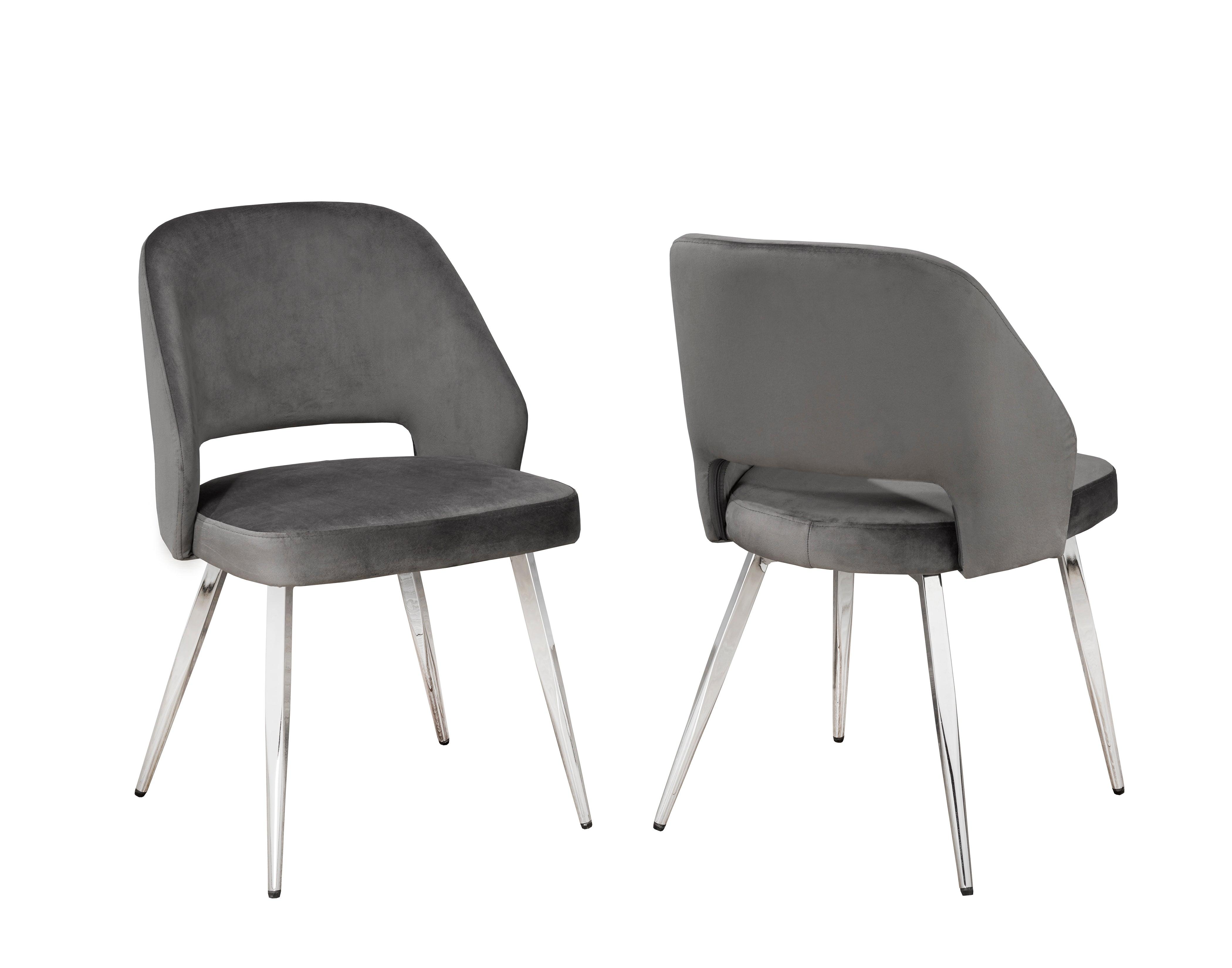Ella Dining Chairs (Black, Grey) - B1205 - Furnish 4 Less