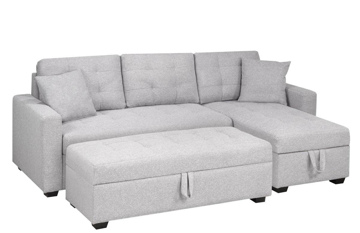 Reversible Storage Sectional w/ Ottoman - B2111 - Furnish 4 Less