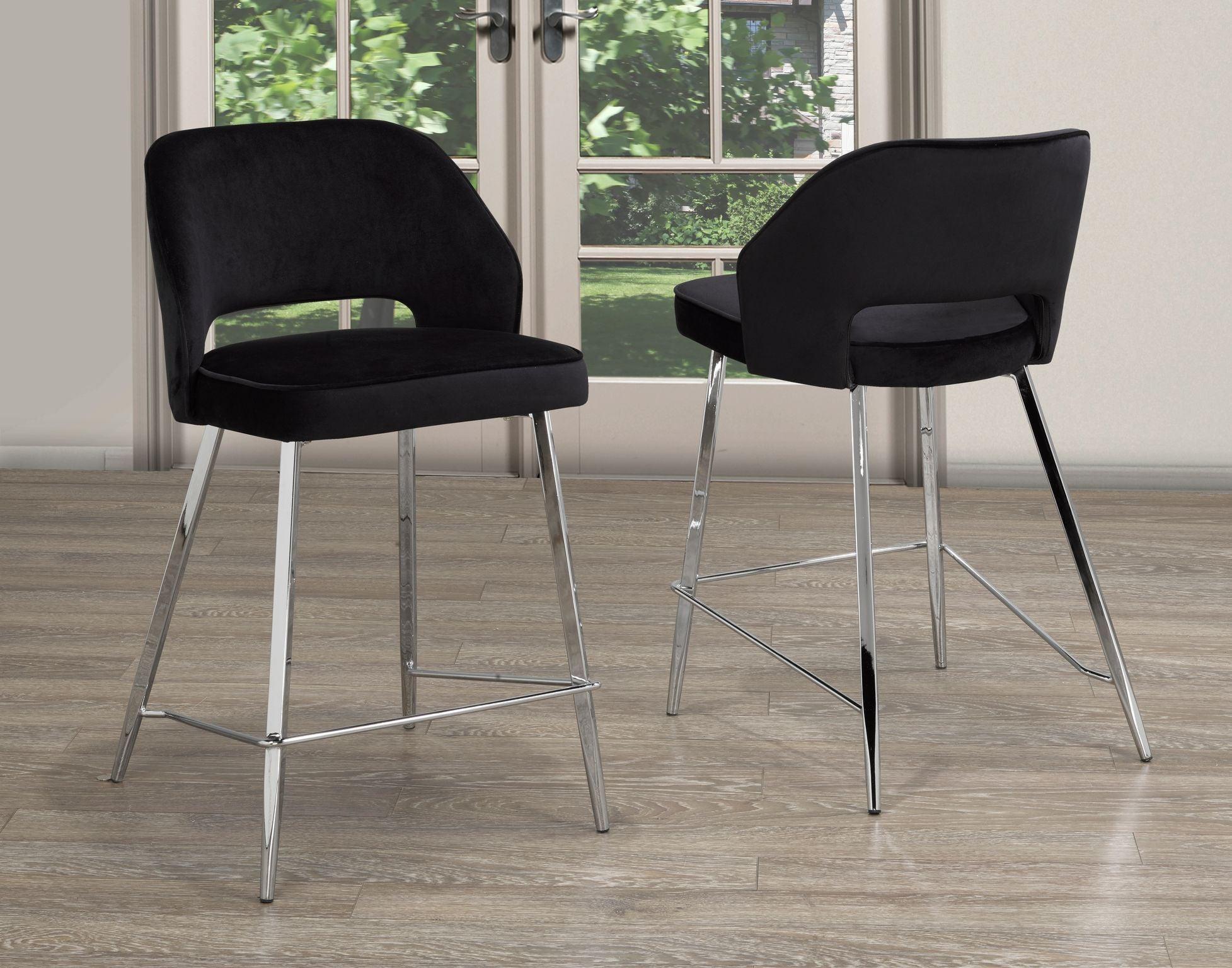 Eliza 7pc Counter Set (Black, Grey) - B1319 - Furnish 4 Less