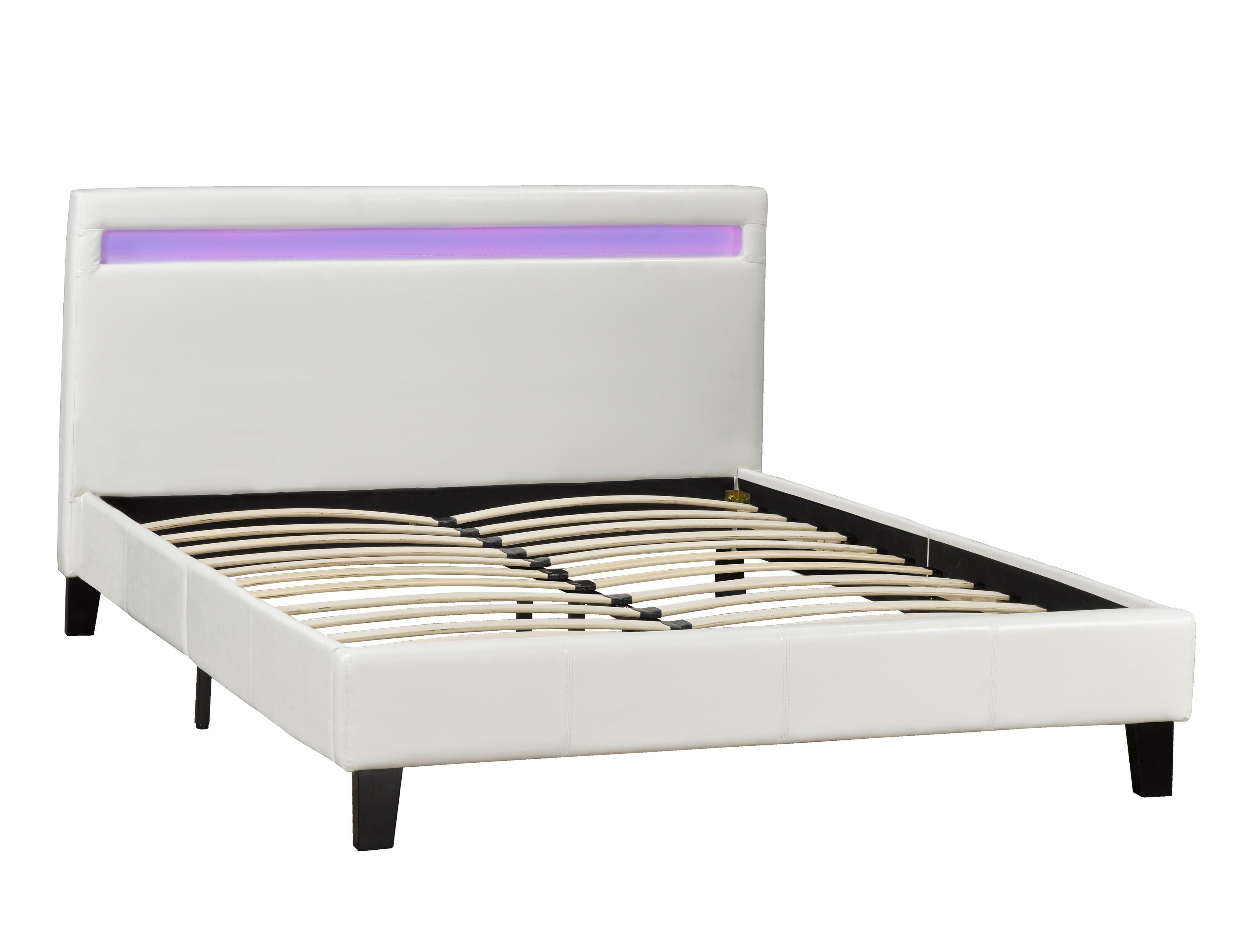 Dhara LED Bed (Black, White) - B688 - Furnish 4 Less