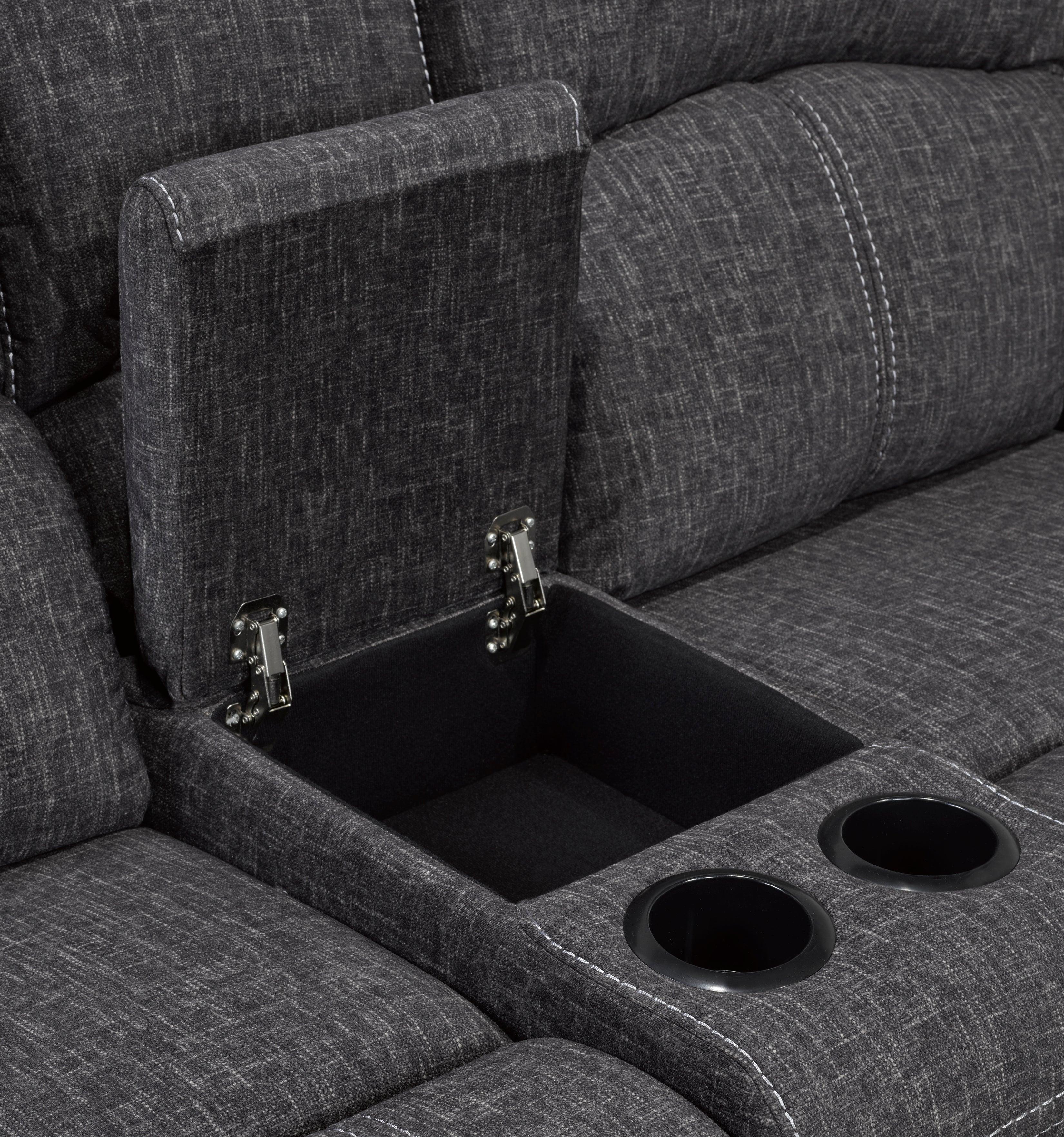 RECLINER LOVESEAT - GREY - B2200L - Furnish 4Less