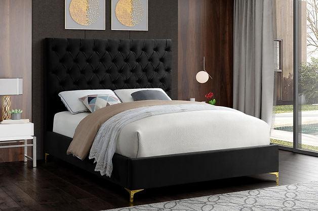 Tufted Velvet Bed IF-5642 - Furnish 4Less