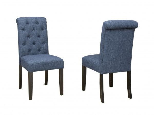 TINGA SIDE CHAIR LIGHT GREY FABRIC (DINING CHAIR SET OF 2 ) 638-22 GR - Furnish 4Less