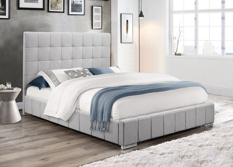Grey Fabric Bed IF-5780 - Furnish 4Less