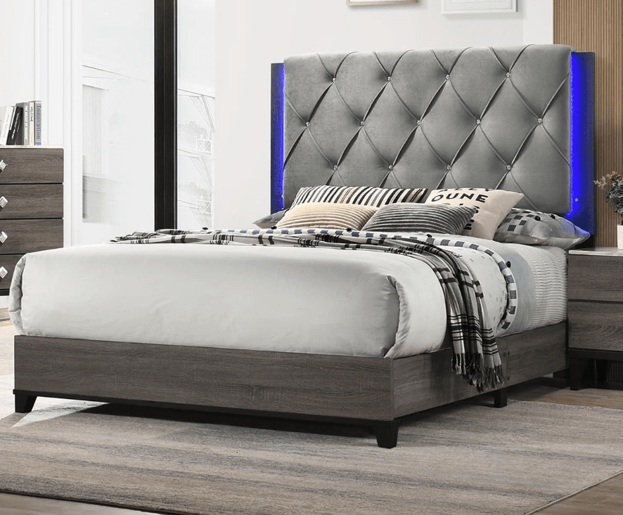 Amber 8-piece Queen Bedroom Set - KW251 - Furnish 4 Less