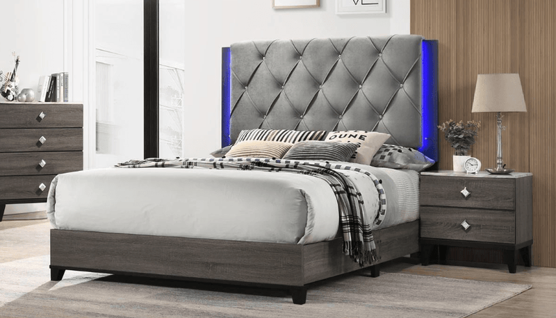 Amber 8-piece Queen Bedroom Set - KW251 - Furnish 4 Less