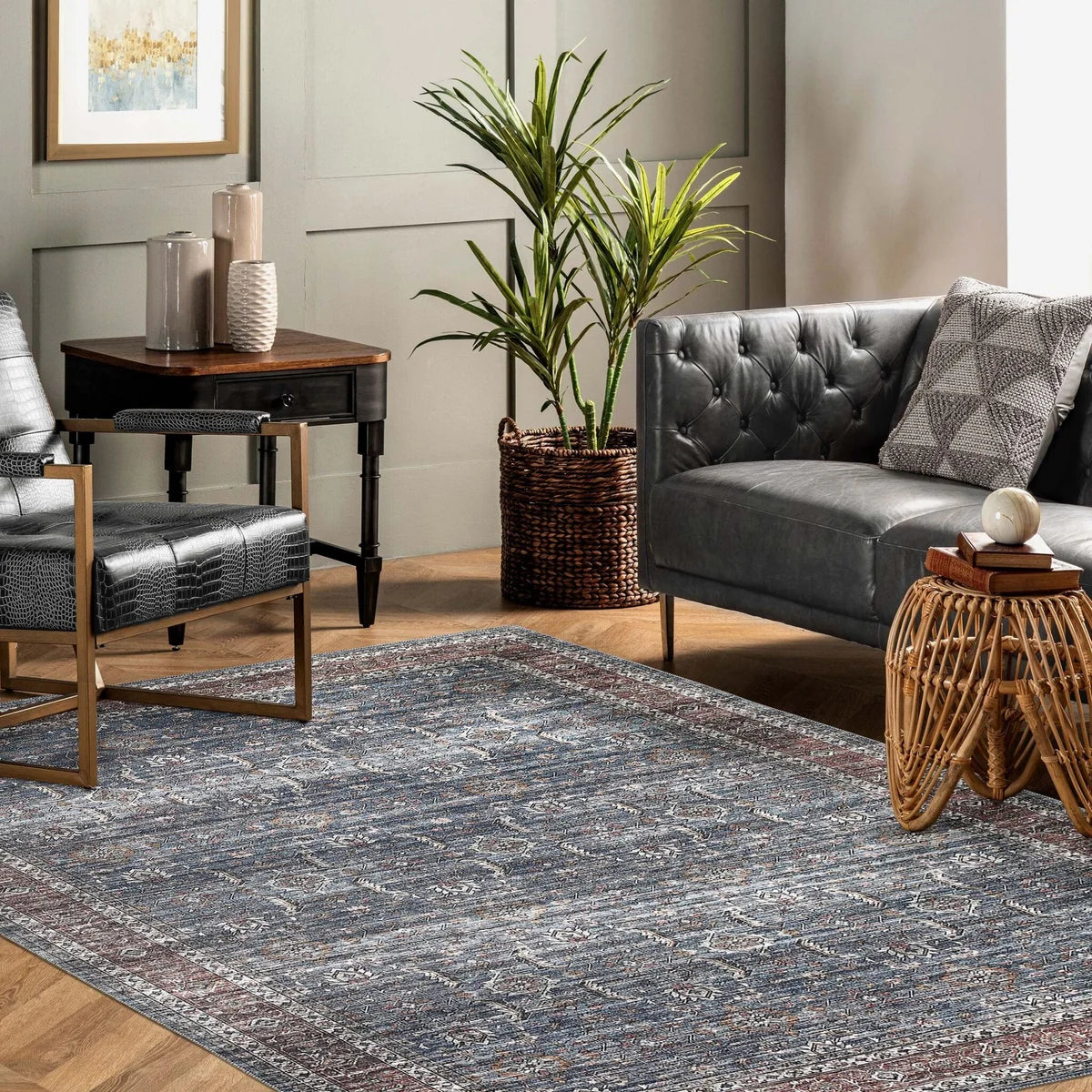 Sahara:4684 Blue - Furnish 4Less